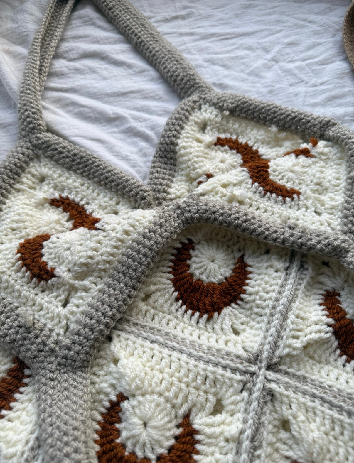 Gehäkelte Tasche -moony-